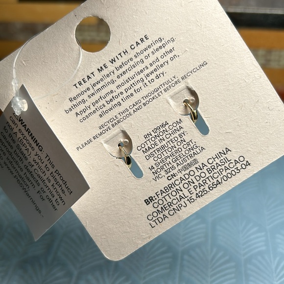 Real gold plating yin and yang earrings - Picture 4 of 8